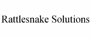 RATTLESNAKE SOLUTIONS