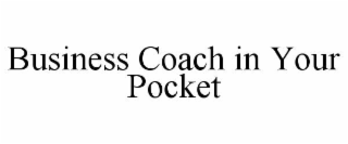 BUSINESS COACH IN YOUR POCKET