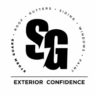 SG STORM GUARD Â· ROOF Â· GUTTERS Â· SIDING Â· WINDOWS Â· PAINT EXTERIOR CONFIDENCE