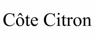 CÃTE CITRON
