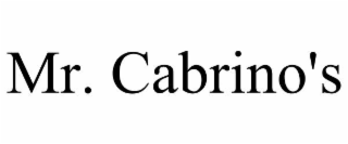 MR. CABRINO'S
