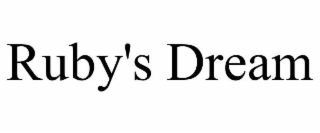 RUBY'S DREAM