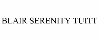 BLAIR SERENITY TUITT