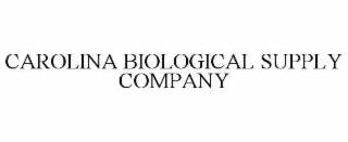 CAROLINA BIOLOGICAL SUPPLY COMPANY