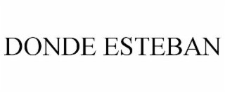 DONDE ESTEBAN