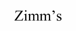 ZIMMâS
