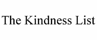 THE KINDNESS LIST