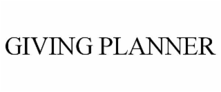GIVING PLANNER