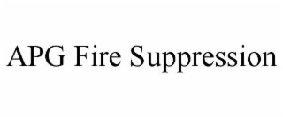 APG FIRE SUPPRESSION