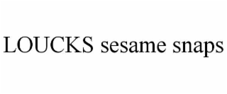 LOUCKS SESAME SNAPS