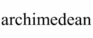 ARCHIMEDEAN