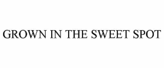 GROWN IN THE SWEET SPOT