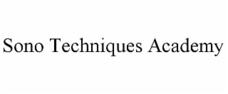 SONO TECHNIQUES ACADEMY