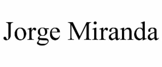 JORGE MIRANDA
