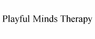 PLAYFUL MINDS THERAPY