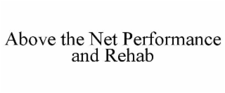 ABOVE THE NET PERFORMANCE AND REHAB