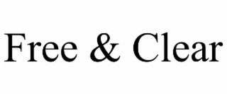 FREE & CLEAR