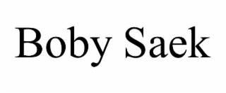 BOBY SAEK