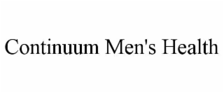 CONTINUUM MEN'S HEALTH