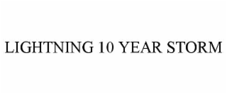 LIGHTNING 10 YEAR STORM