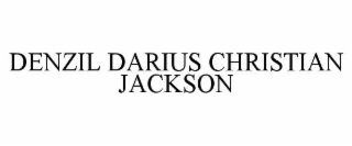 DENZIL DARIUS CHRISTIAN JACKSON