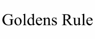 GOLDENS RULE