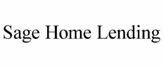 SAGE HOME LENDING