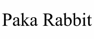PAKA RABBIT