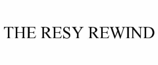 THE RESY REWIND