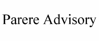 PARERE ADVISORY