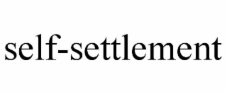 SELF-SETTLEMENT