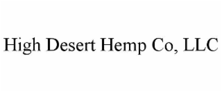 HIGH DESERT HEMP CO, LLC