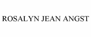 ROSALYN JEAN ANGST