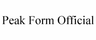 PEAK FORM OFFICIAL