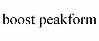 BOOST PEAKFORM