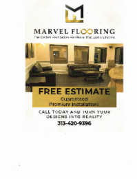 MARVEL FLOORING THE GOLDEN FOUNDATION FOR FLOORS THAT LAST A LIFETIME GUARANTEED PREMIUM INSTALLATIONQUALITY FLOORS FOR EVERY BUDGETPREMIUM INSTALLATION EVERY TIME