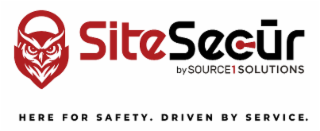 SITESECÅªR BY SOURCE 1 SOLUTIONS HERE FOR SAFETY. DRIVEN BY SERVICE.