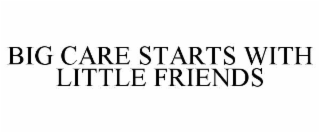 BIG CARE STARTS WITH LITTLE FRIENDS