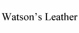 WATSONâS LEATHER