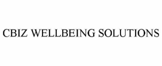 CBIZ WELLBEING SOLUTIONS