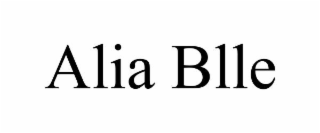 ALIA BLLE
