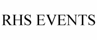 RHS EVENTS