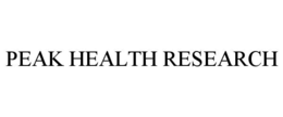 PEAK HEALTH RESEARCH