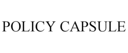 POLICY CAPSULE