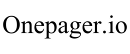 ONEPAGER.IO