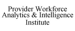 PROVIDER WORKFORCE ANALYTICS & INTELLIGENCE INSTITUTE