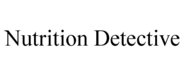 NUTRITION DETECTIVE