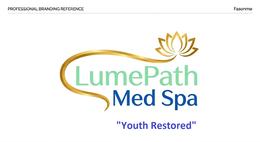THE MARK CONSISTS OF A LOTUS FLOWER DESIGN IN COLOR GOLD ABOVE THE WORDING LUMEPATH IN COLOR TEAL AND MED SPA IN BLUE AND THE WORDS, 
