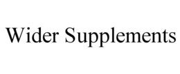 WIDER SUPPLEMENTS