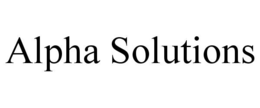 ALPHA SOLUTIONS